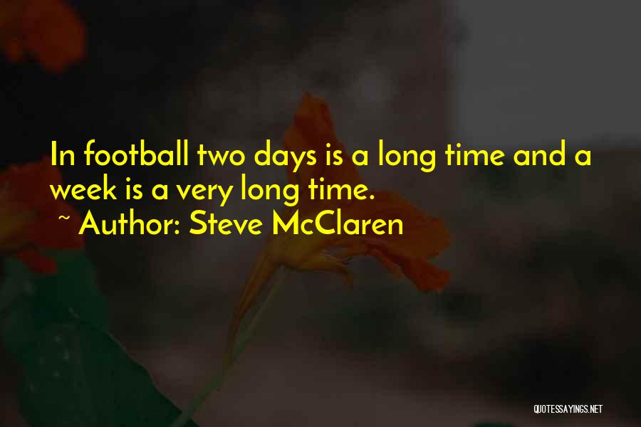 Steve McClaren Quotes: In Football Two Days Is A Long Time And A Week Is A Very Long Time.