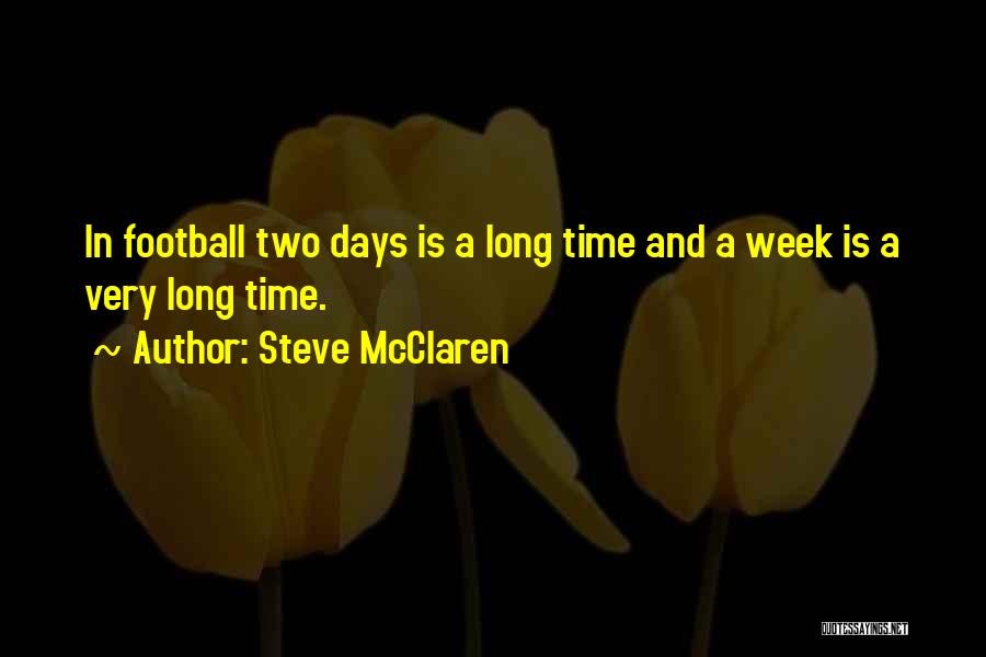 Steve McClaren Quotes: In Football Two Days Is A Long Time And A Week Is A Very Long Time.