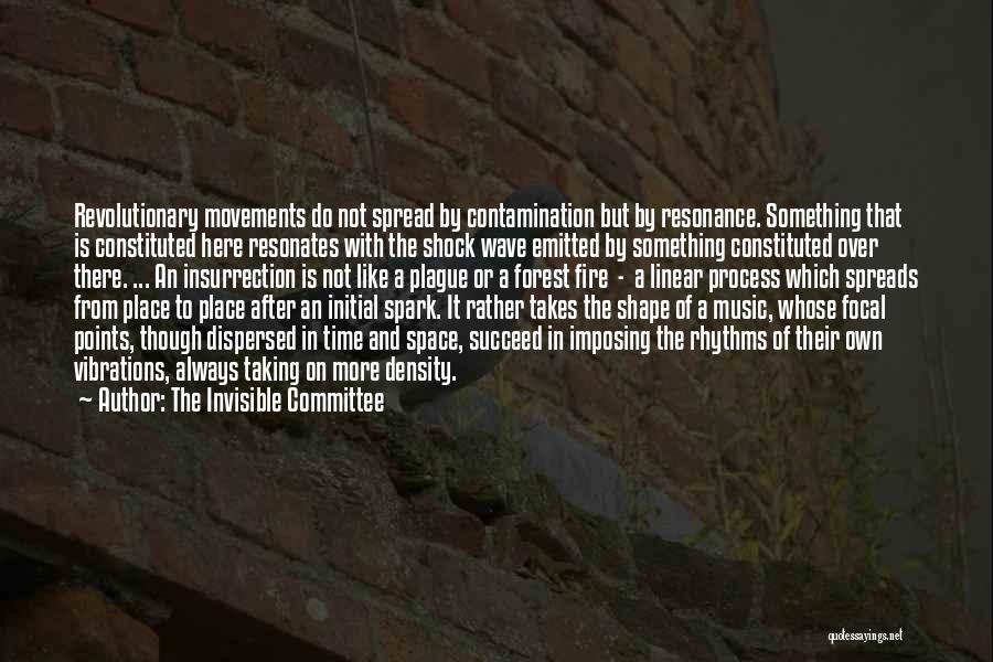 The Invisible Committee Quotes: Revolutionary Movements Do Not Spread By Contamination But By Resonance. Something That Is Constituted Here Resonates With The Shock Wave