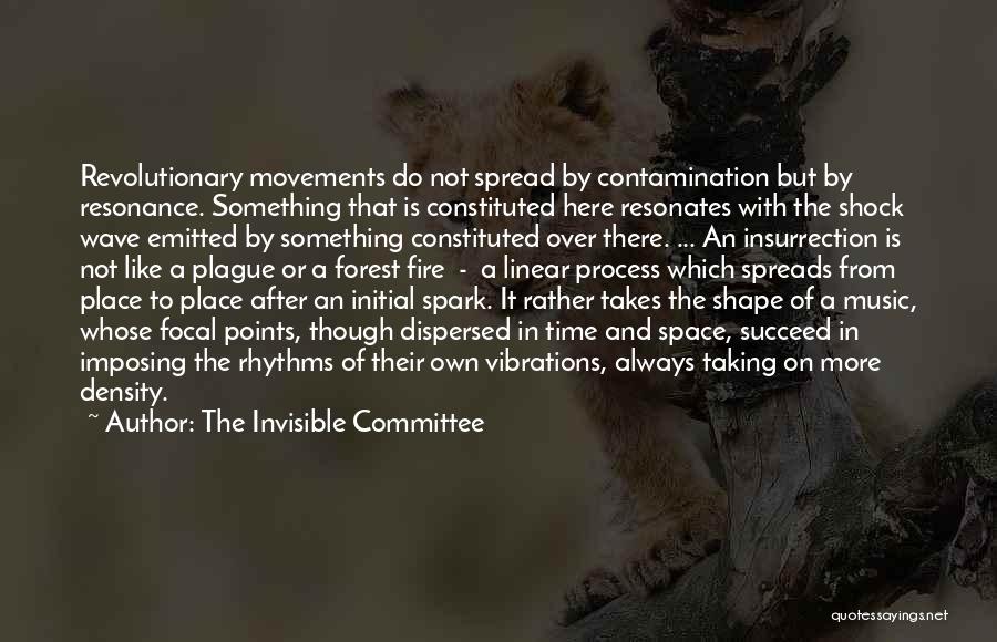 The Invisible Committee Quotes: Revolutionary Movements Do Not Spread By Contamination But By Resonance. Something That Is Constituted Here Resonates With The Shock Wave