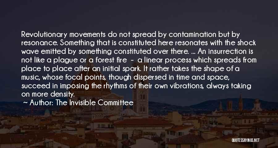 The Invisible Committee Quotes: Revolutionary Movements Do Not Spread By Contamination But By Resonance. Something That Is Constituted Here Resonates With The Shock Wave