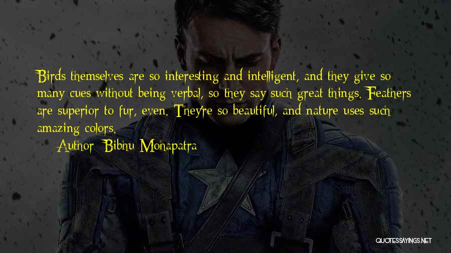 Bibhu Mohapatra Quotes: Birds Themselves Are So Interesting And Intelligent, And They Give So Many Cues Without Being Verbal, So They Say Such