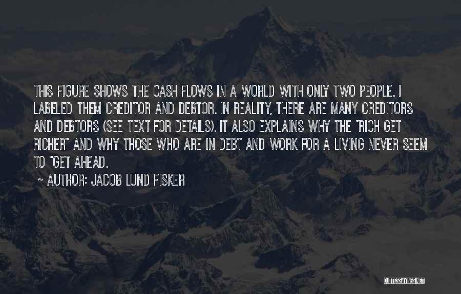 Jacob Lund Fisker Quotes: This Figure Shows The Cash Flows In A World With Only Two People. I Labeled Them Creditor And Debtor. In