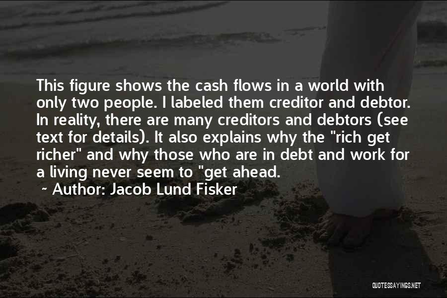 Jacob Lund Fisker Quotes: This Figure Shows The Cash Flows In A World With Only Two People. I Labeled Them Creditor And Debtor. In