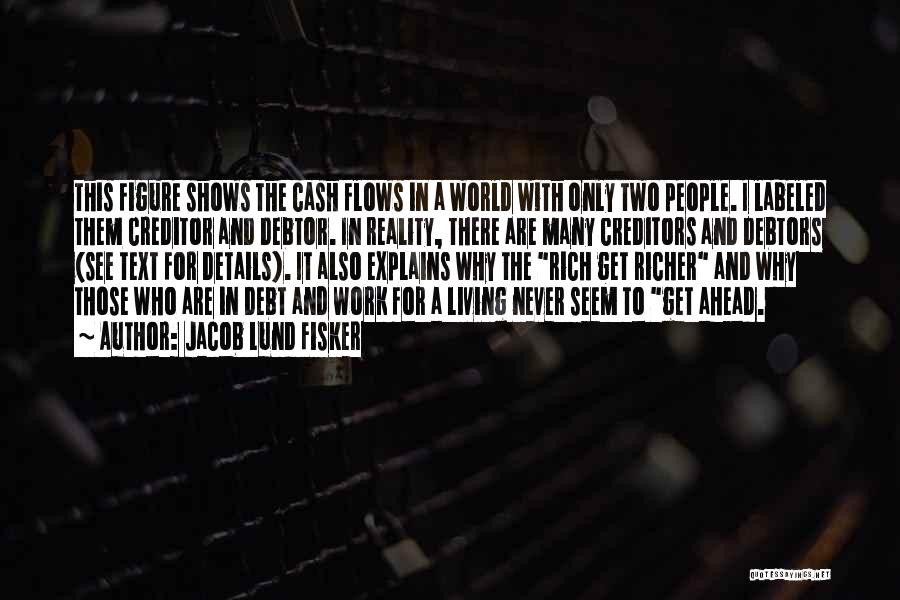Jacob Lund Fisker Quotes: This Figure Shows The Cash Flows In A World With Only Two People. I Labeled Them Creditor And Debtor. In