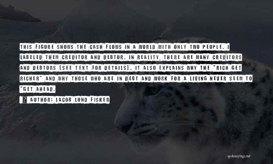 Jacob Lund Fisker Quotes: This Figure Shows The Cash Flows In A World With Only Two People. I Labeled Them Creditor And Debtor. In