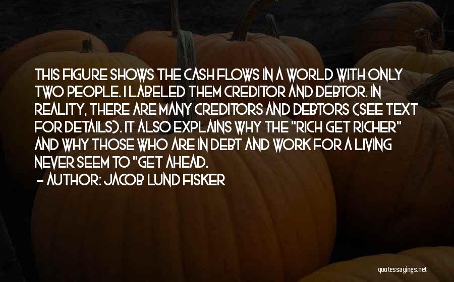 Jacob Lund Fisker Quotes: This Figure Shows The Cash Flows In A World With Only Two People. I Labeled Them Creditor And Debtor. In