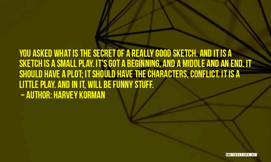 Harvey Korman Quotes: You Asked What Is The Secret Of A Really Good Sketch. And It Is A Sketch Is A Small Play.