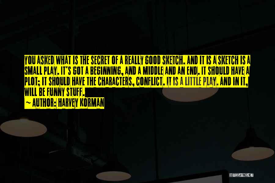 Harvey Korman Quotes: You Asked What Is The Secret Of A Really Good Sketch. And It Is A Sketch Is A Small Play.