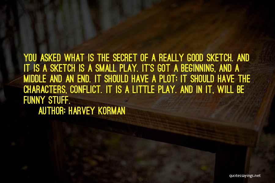 Harvey Korman Quotes: You Asked What Is The Secret Of A Really Good Sketch. And It Is A Sketch Is A Small Play.