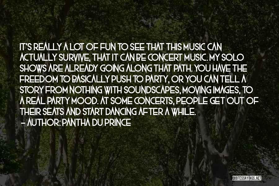 Pantha Du Prince Quotes: It's Really A Lot Of Fun To See That This Music Can Actually Survive, That It Can Be Concert Music.