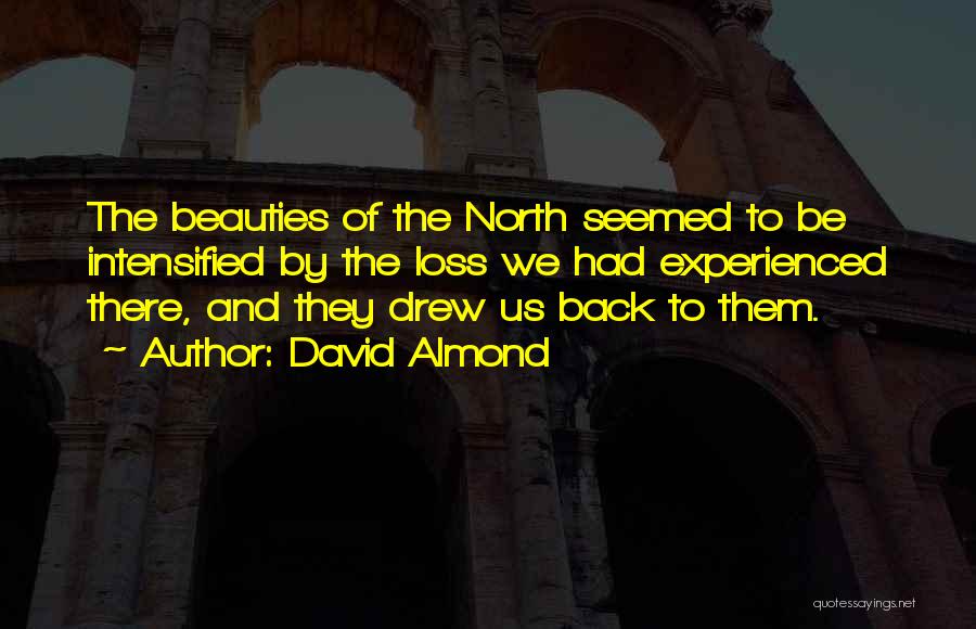 David Almond Quotes: The Beauties Of The North Seemed To Be Intensified By The Loss We Had Experienced There, And They Drew Us