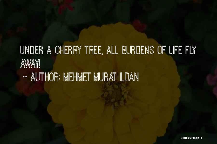 Mehmet Murat Ildan Quotes: Under A Cherry Tree, All Burdens Of Life Fly Away!