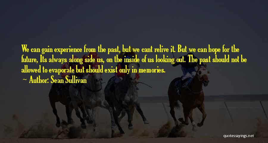 Sean Sullivan Quotes: We Can Gain Experience From The Past, But We Cant Relive It. But We Can Hope For The Future, Its