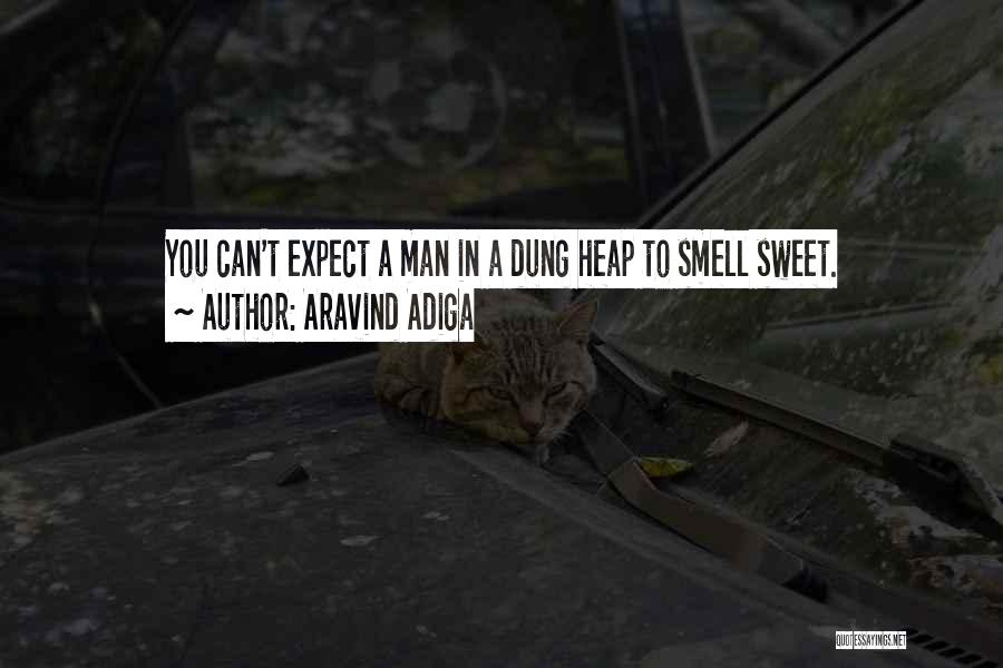 Aravind Adiga Quotes: You Can't Expect A Man In A Dung Heap To Smell Sweet.