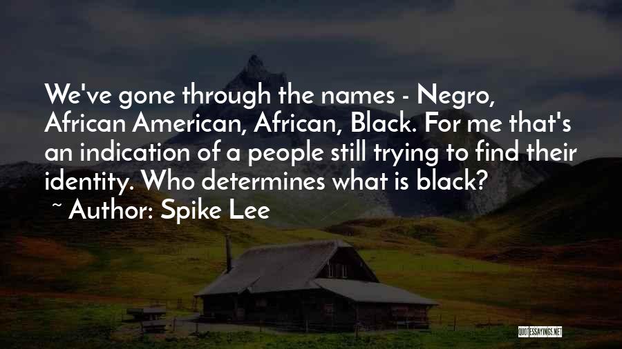 Spike Lee Quotes: We've Gone Through The Names - Negro, African American, African, Black. For Me That's An Indication Of A People Still