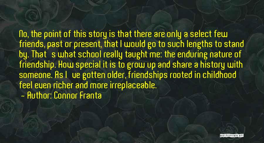 Connor Franta Quotes: No, The Point Of This Story Is That There Are Only A Select Few Friends, Past Or Present, That I