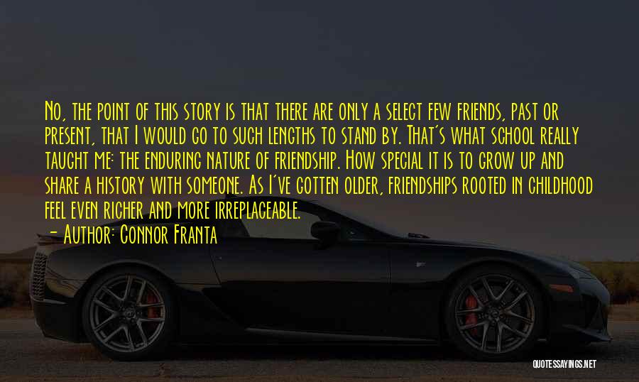 Connor Franta Quotes: No, The Point Of This Story Is That There Are Only A Select Few Friends, Past Or Present, That I