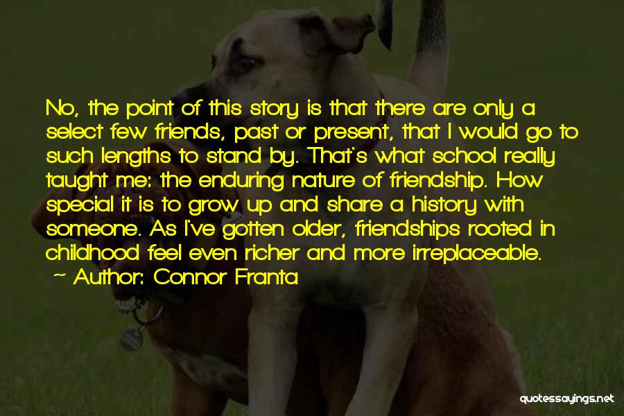 Connor Franta Quotes: No, The Point Of This Story Is That There Are Only A Select Few Friends, Past Or Present, That I