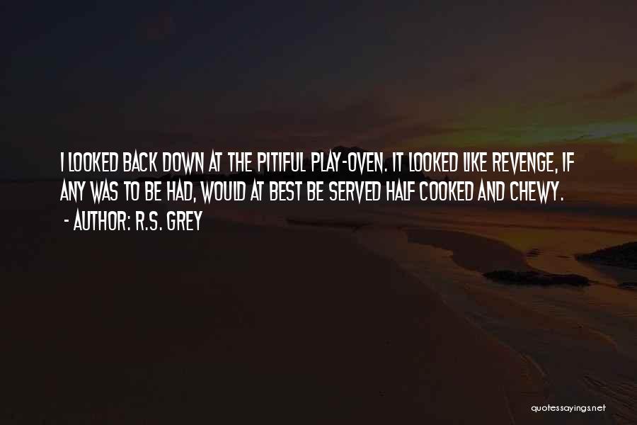 R.S. Grey Quotes: I Looked Back Down At The Pitiful Play-oven. It Looked Like Revenge, If Any Was To Be Had, Would At