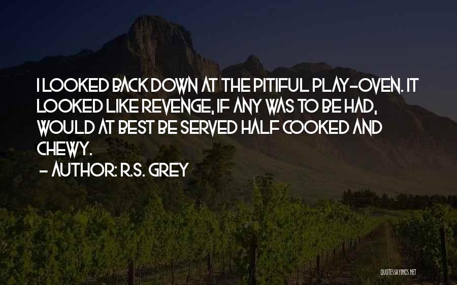 R.S. Grey Quotes: I Looked Back Down At The Pitiful Play-oven. It Looked Like Revenge, If Any Was To Be Had, Would At