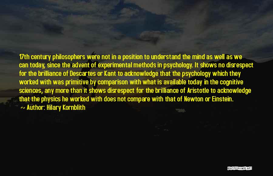17th Quotes By Hilary Kornblith