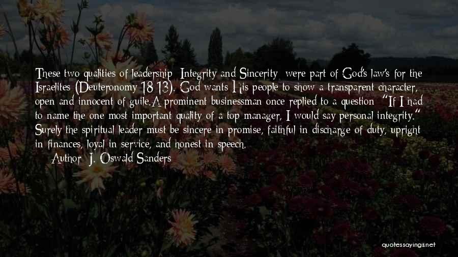 18 And Quotes By J. Oswald Sanders