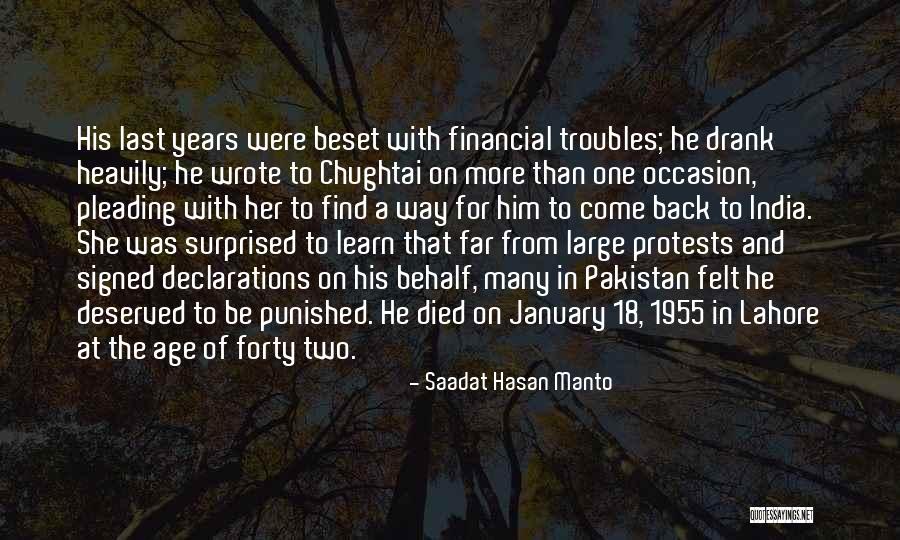 18 Come Quotes By Saadat Hasan Manto 18 Come Quotes By Saadat Hasan Manto