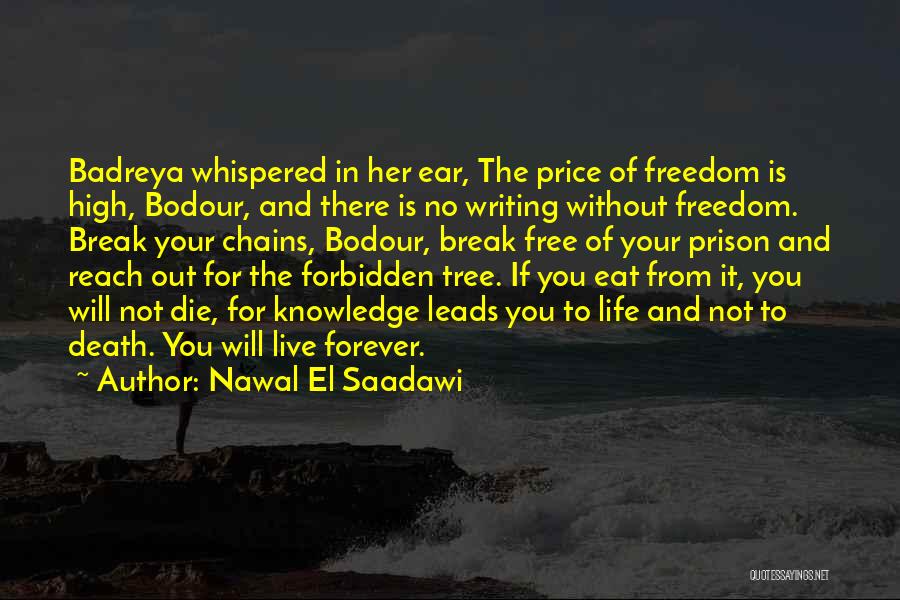 Nawal El Saadawi Quotes: Badreya Whispered In Her Ear, The Price Of Freedom Is High, Bodour, And There Is No Writing Without Freedom. Break