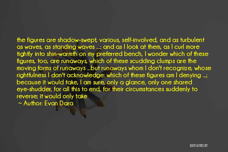 Evan Dara Quotes: The Figures Are Shadow-swept, Various, Self-involved, And As Turbulent As Waves, As Standing Waves ...; And As I Look At