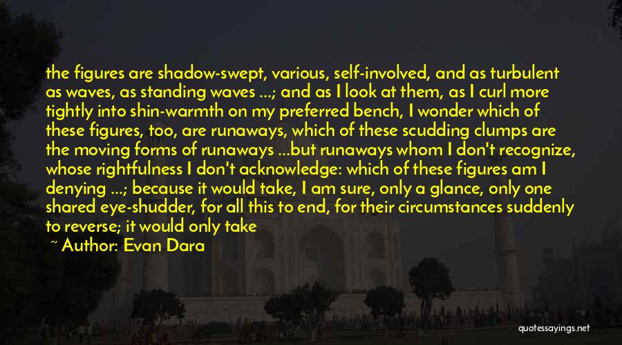 Evan Dara Quotes: The Figures Are Shadow-swept, Various, Self-involved, And As Turbulent As Waves, As Standing Waves ...; And As I Look At