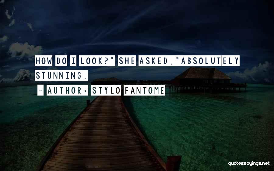 Stylo Fantome Quotes: How Do I Look? She Asked.absolutely Stunning.
