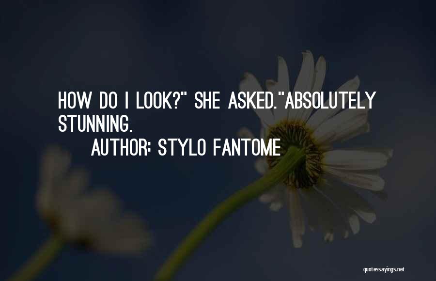 Stylo Fantome Quotes: How Do I Look? She Asked.absolutely Stunning.