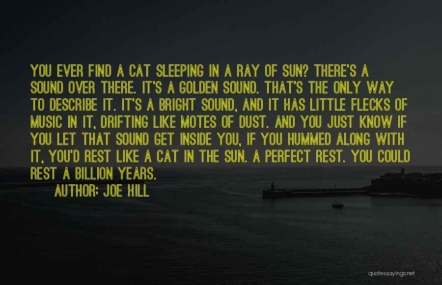 Joe Hill Quotes: You Ever Find A Cat Sleeping In A Ray Of Sun? There's A Sound Over There. It's A Golden Sound.