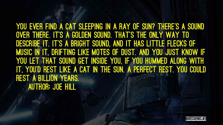 Joe Hill Quotes: You Ever Find A Cat Sleeping In A Ray Of Sun? There's A Sound Over There. It's A Golden Sound.