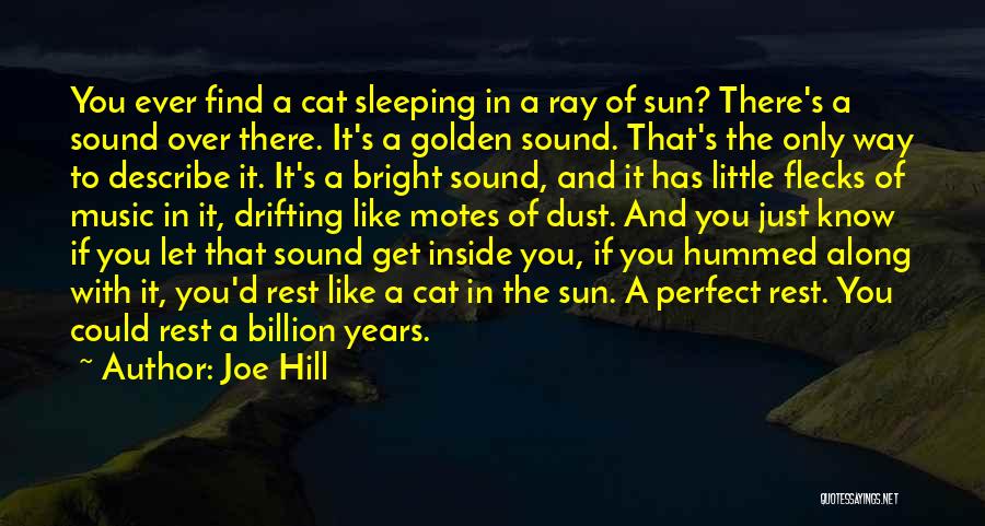 Joe Hill Quotes: You Ever Find A Cat Sleeping In A Ray Of Sun? There's A Sound Over There. It's A Golden Sound.