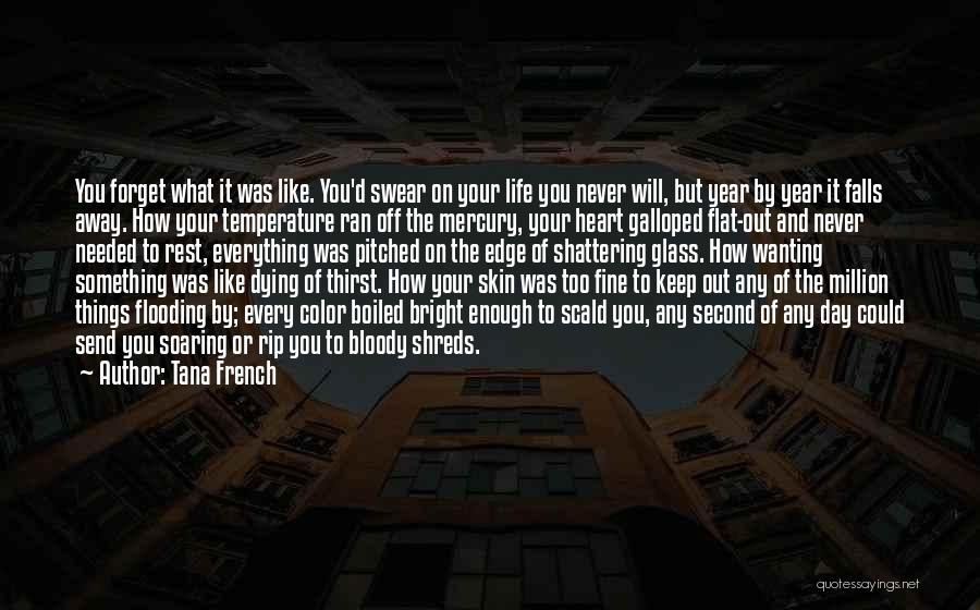 Tana French Quotes: You Forget What It Was Like. You'd Swear On Your Life You Never Will, But Year By Year It Falls