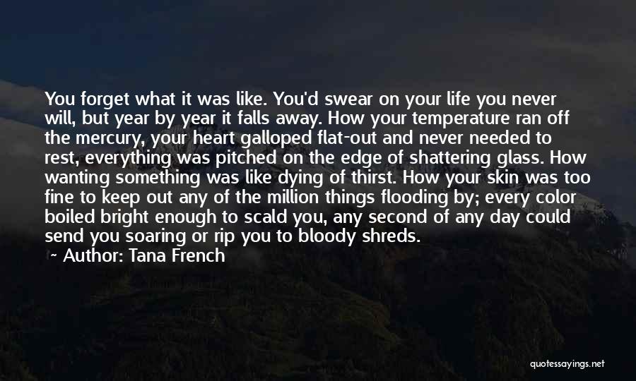 Tana French Quotes: You Forget What It Was Like. You'd Swear On Your Life You Never Will, But Year By Year It Falls