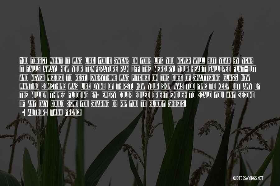 Tana French Quotes: You Forget What It Was Like. You'd Swear On Your Life You Never Will, But Year By Year It Falls