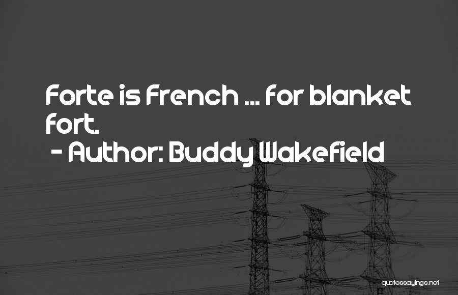 Buddy Wakefield Quotes: Forte Is French ... For Blanket Fort.