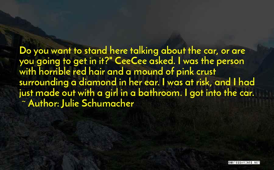 Julie Schumacher Quotes: Do You Want To Stand Here Talking About The Car, Or Are You Going To Get In It? Ceecee Asked.