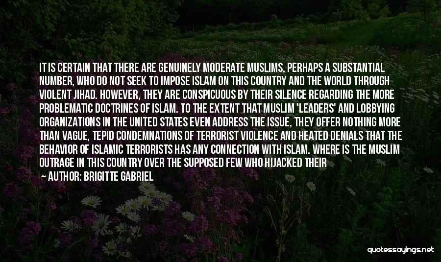 Brigitte Gabriel Quotes: It Is Certain That There Are Genuinely Moderate Muslims, Perhaps A Substantial Number, Who Do Not Seek To Impose Islam