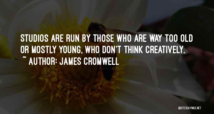 James Cromwell Quotes: Studios Are Run By Those Who Are Way Too Old Or Mostly Young, Who Don't Think Creatively.