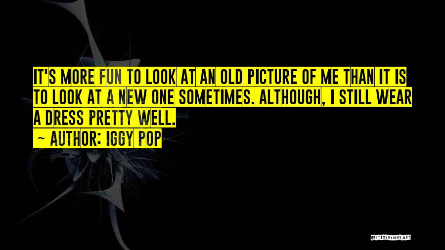 Iggy Pop Quotes: It's More Fun To Look At An Old Picture Of Me Than It Is To Look At A New One