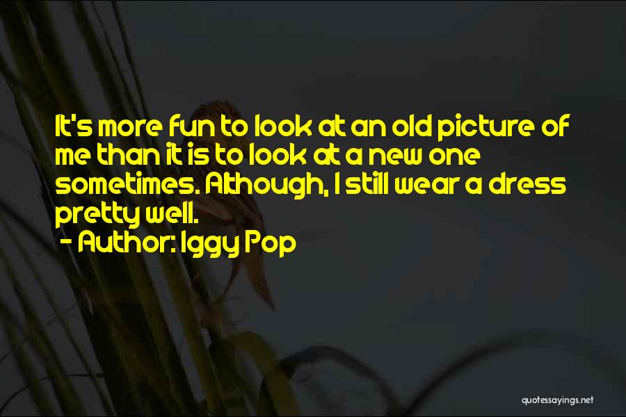 Iggy Pop Quotes: It's More Fun To Look At An Old Picture Of Me Than It Is To Look At A New One