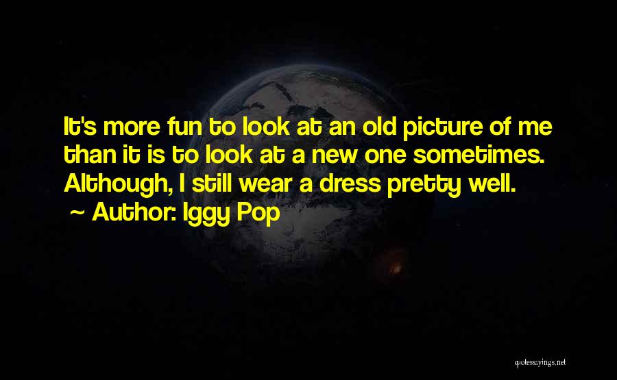 Iggy Pop Quotes: It's More Fun To Look At An Old Picture Of Me Than It Is To Look At A New One