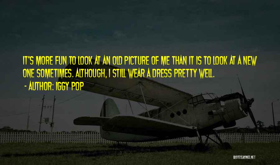Iggy Pop Quotes: It's More Fun To Look At An Old Picture Of Me Than It Is To Look At A New One