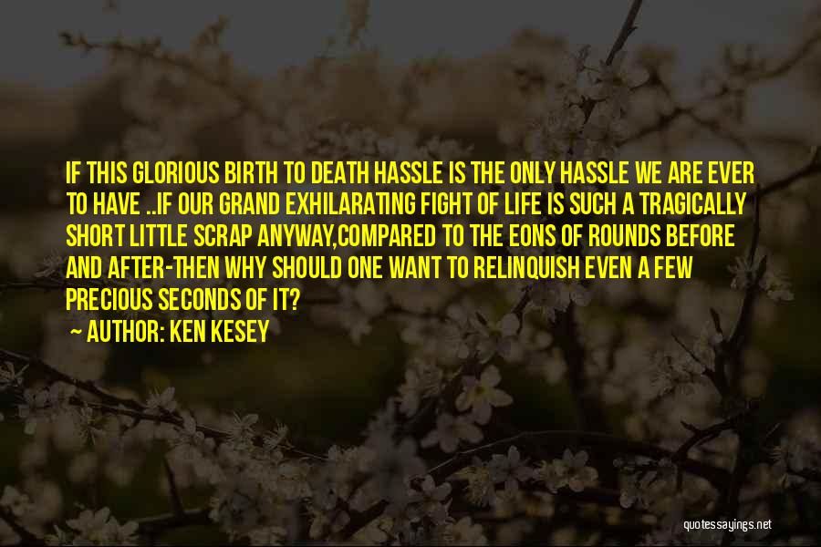 Ken Kesey Quotes: If This Glorious Birth To Death Hassle Is The Only Hassle We Are Ever To Have ..if Our Grand Exhilarating