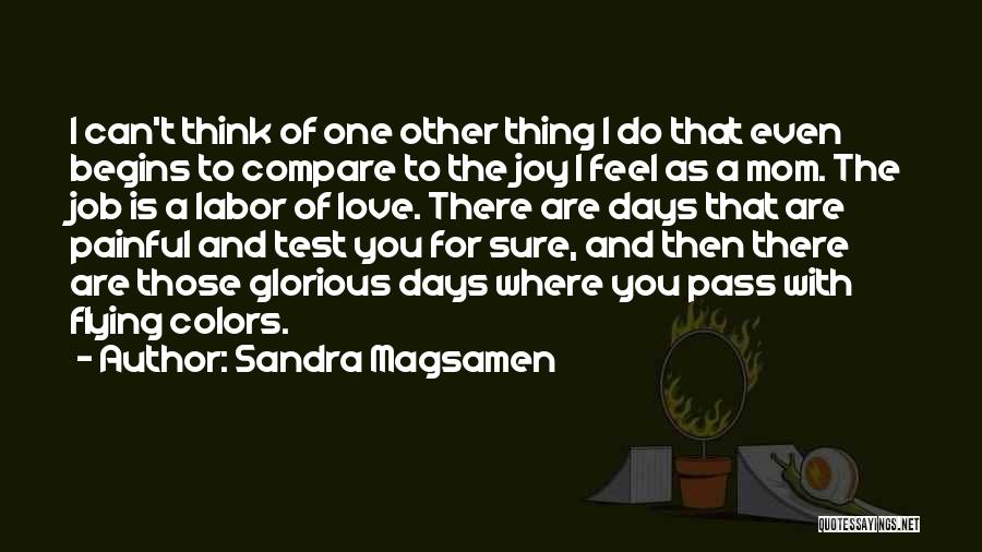 Sandra Magsamen Quotes: I Can't Think Of One Other Thing I Do That Even Begins To Compare To The Joy I Feel As