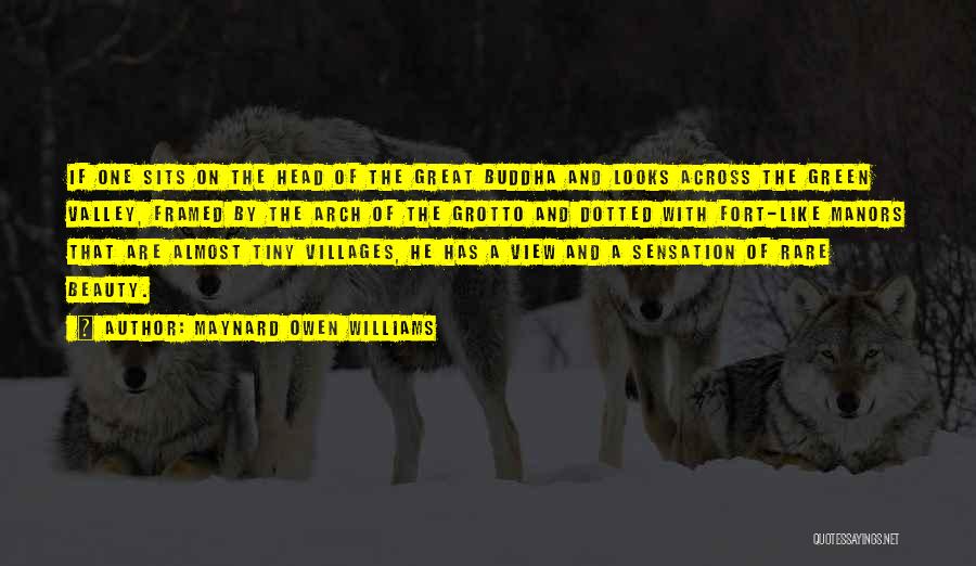 Maynard Owen Williams Quotes: If One Sits On The Head Of The Great Buddha And Looks Across The Green Valley, Framed By The Arch